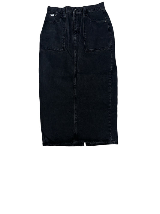 Ragged jean skirt