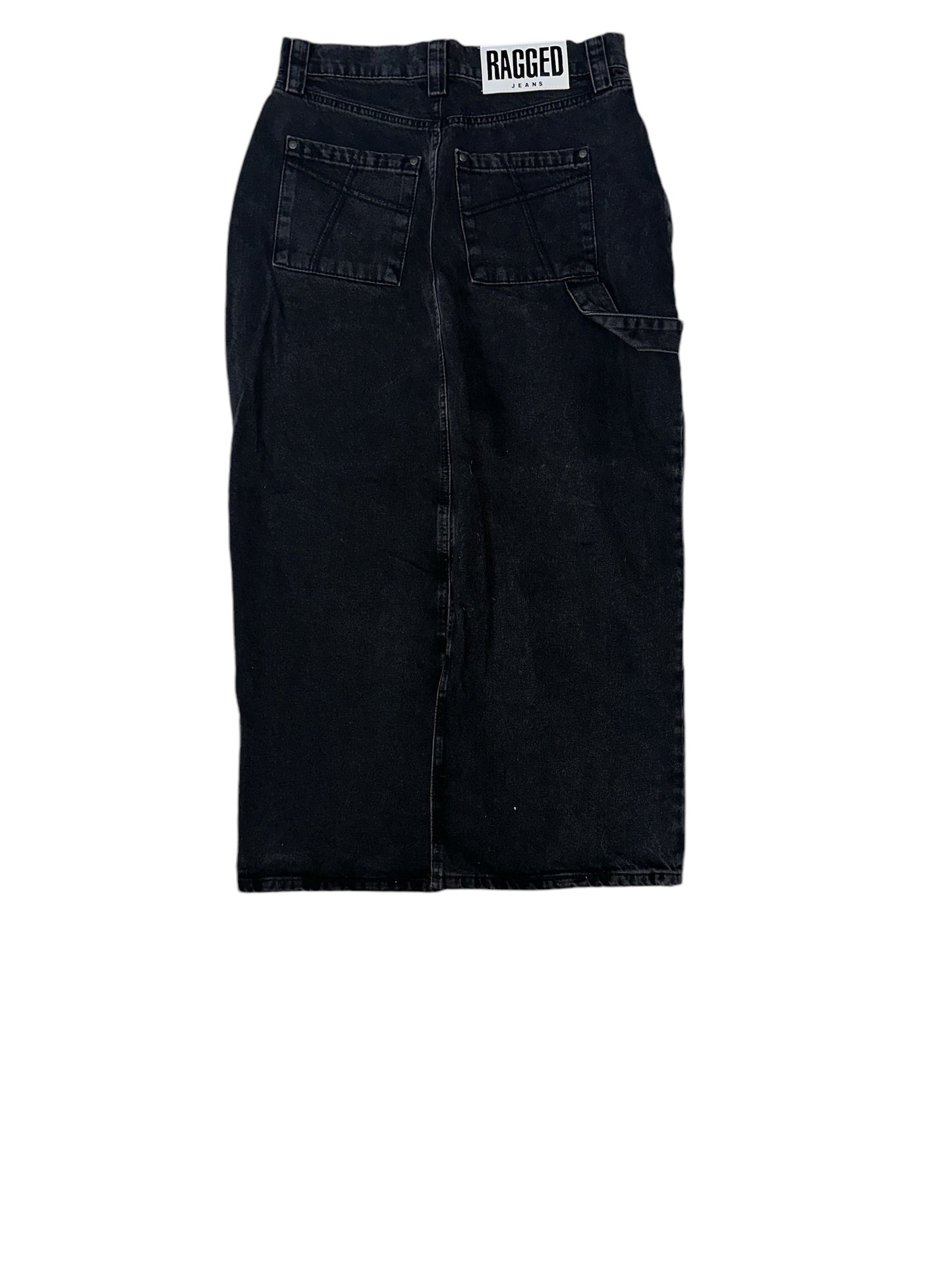 Ragged jean skirt